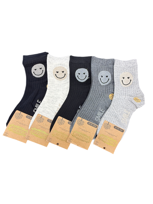 Smiley socks 5-pack