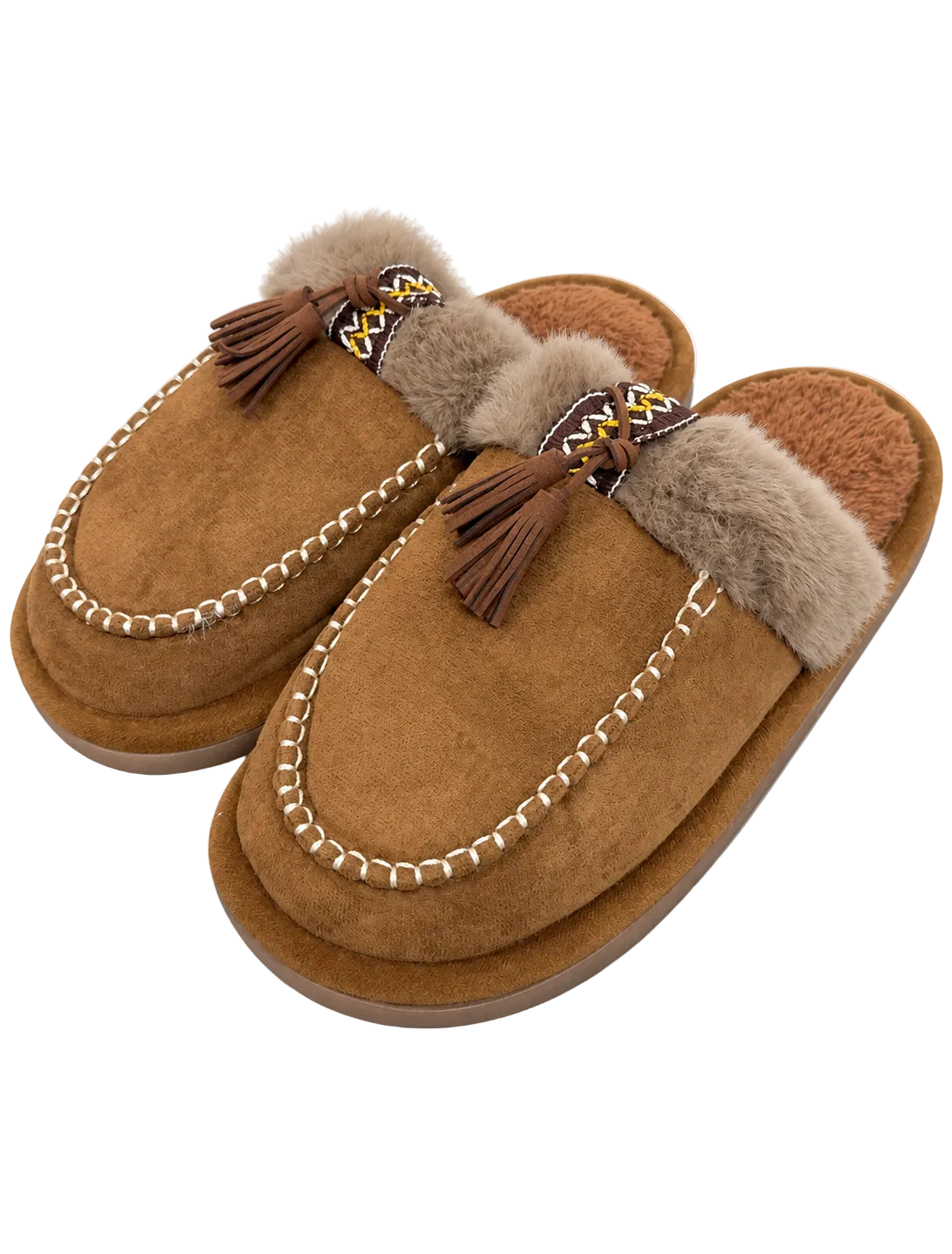 Sloffen Boho Bruin